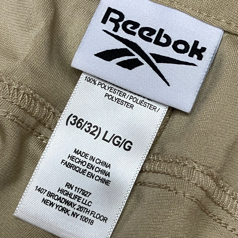 Reebok 5-Pocket 36x32 Voyager Beige Golf Pants Men's NWT